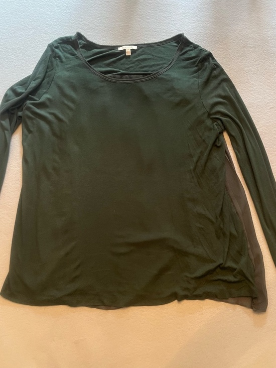 Bordeaux Tops - Bordeaux | Dark Green Ribbed Pleated-Back Top